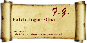 Feichtinger Gina névjegykártya